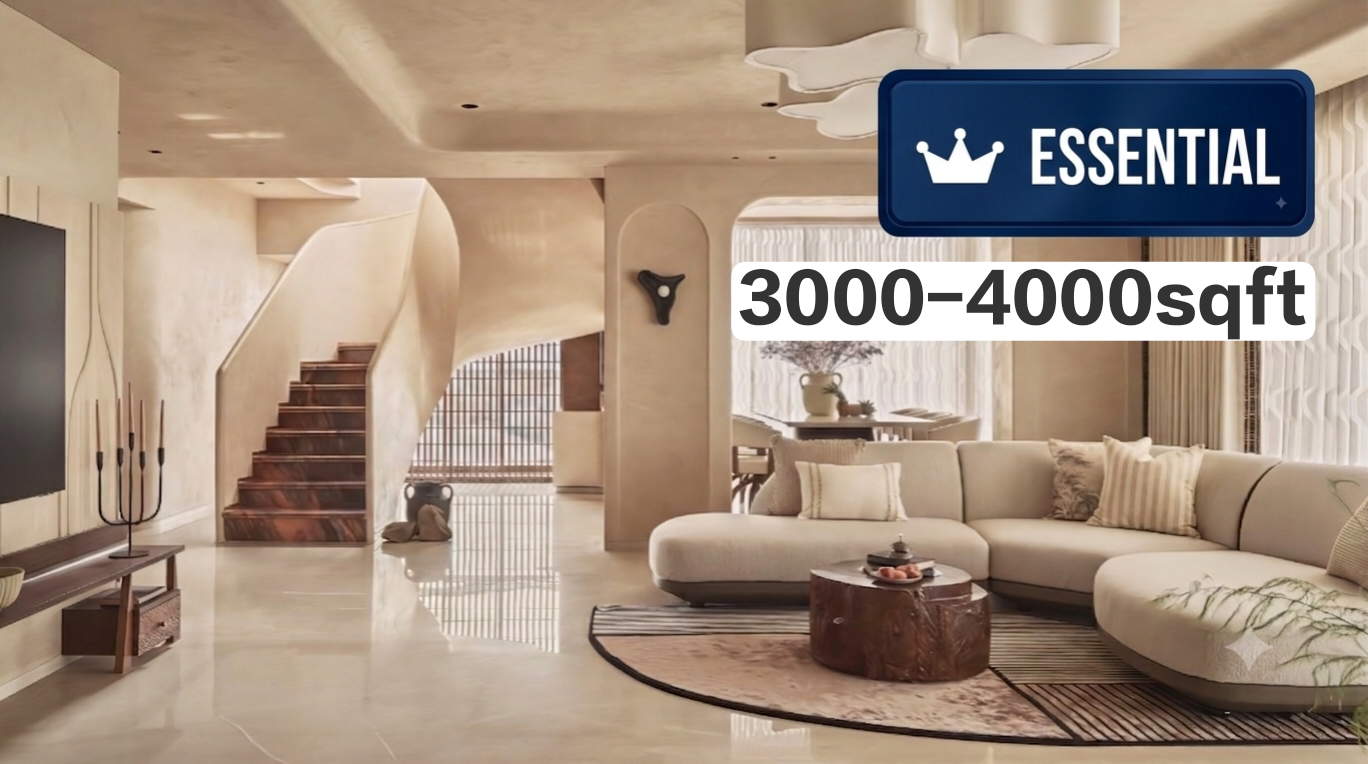 Vacant 4 BHK Duplex {3000-4000sqft} Essential