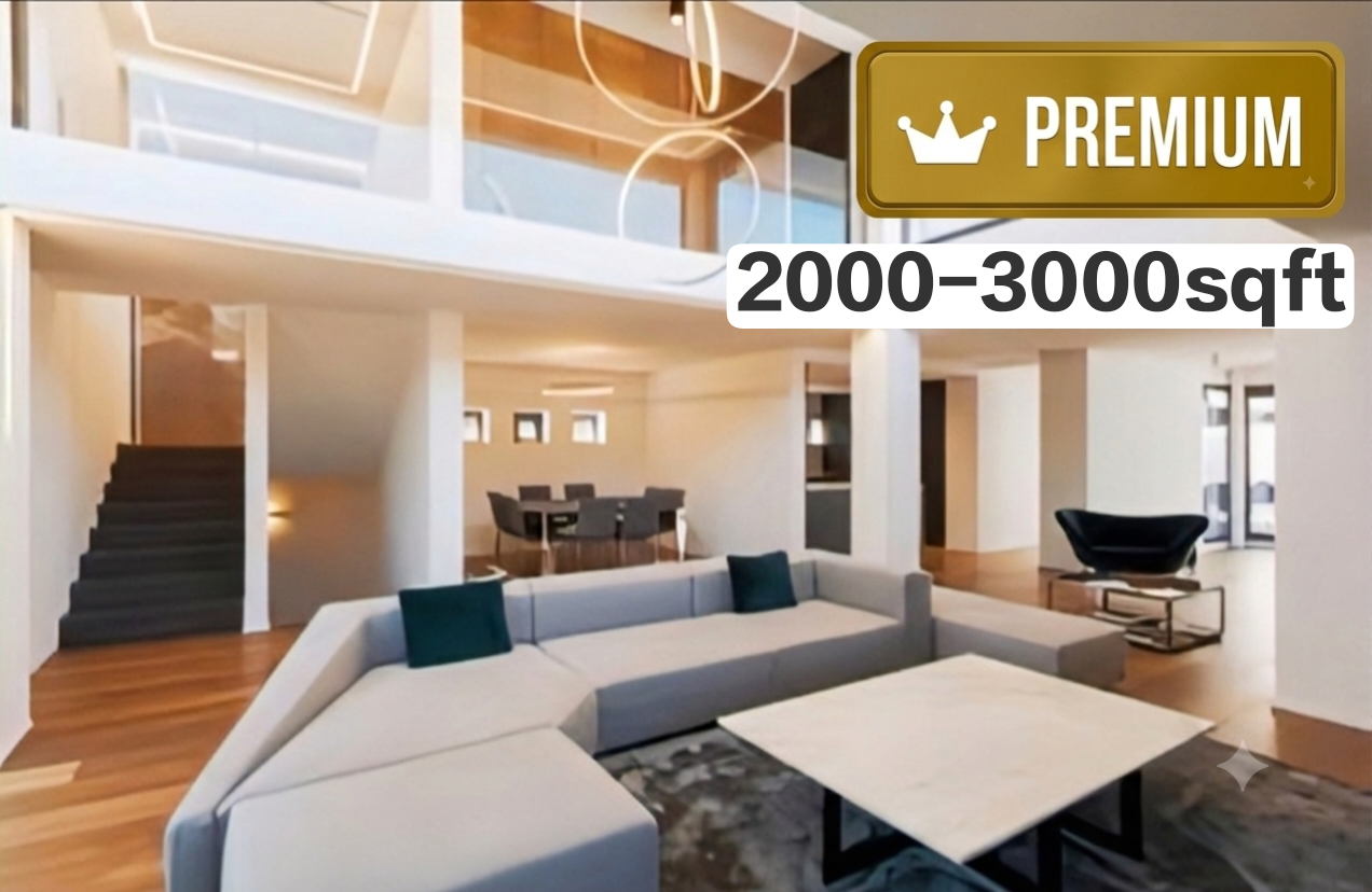 Vacant 4 BHK Duplex {2000-3000sqft} Premium