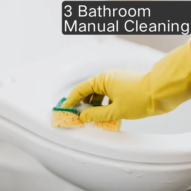 3 Bathrooms Manual Cleaning