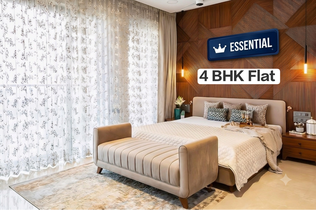 Occupied 4 BHK Flat Essential