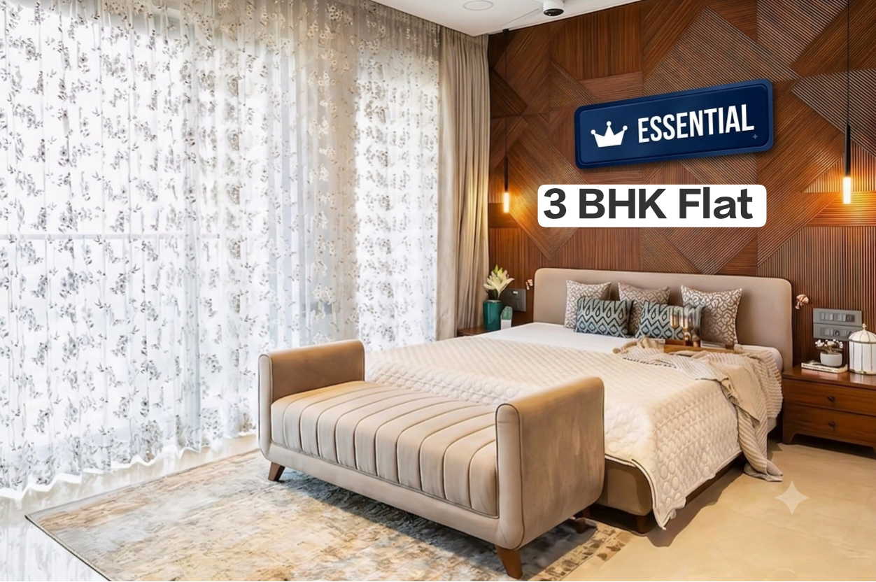Occupied 3 BHK Flat Essential