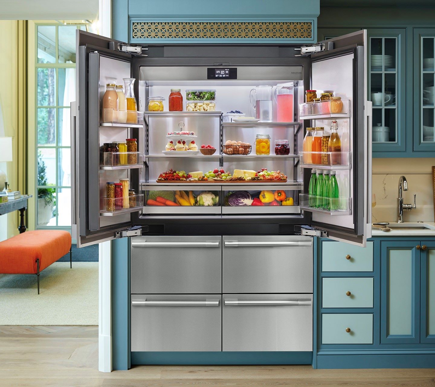 Double door fridge cleaning