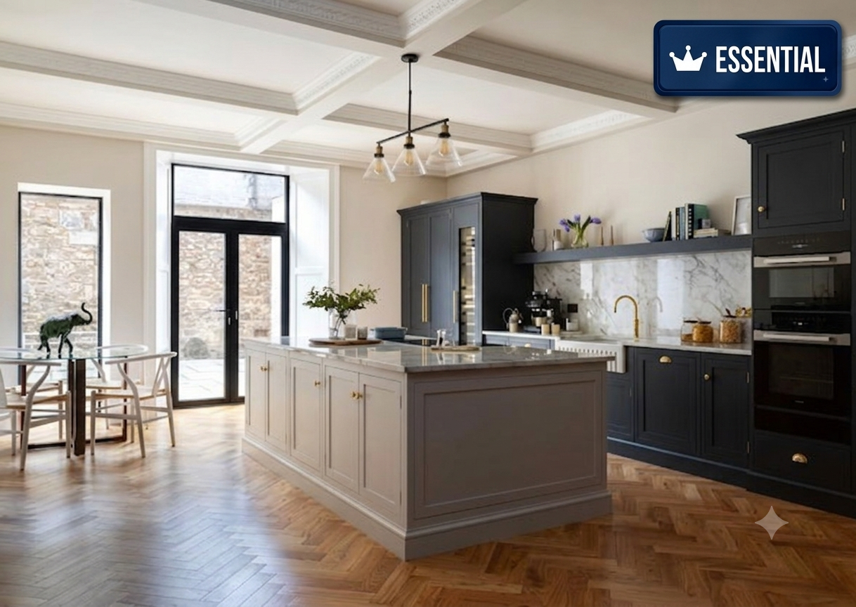 Vacant kitchen Cleaning + Utility  without chimney